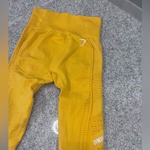 Gymshark Yellow Seamless High-Waist Leggings